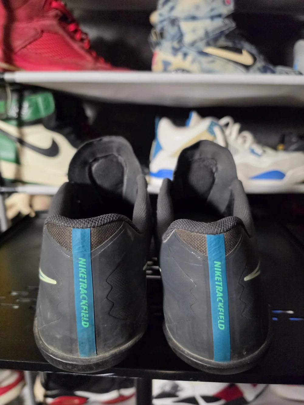 🔥 Nike Rival Track Field Men’s Size 14 Black Teal Training Shoes